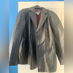 3X Worthington Leather Coat /Jacket 💯 Genuine Leather